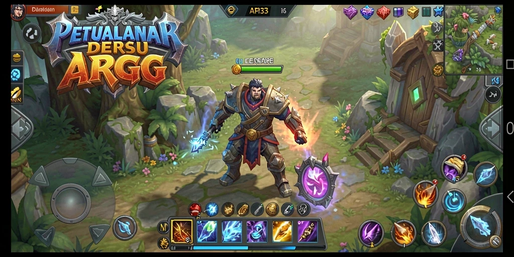 Screenshot utama menunjukkan aksi seru dalam API33 dengan pertarungan dinamis.
