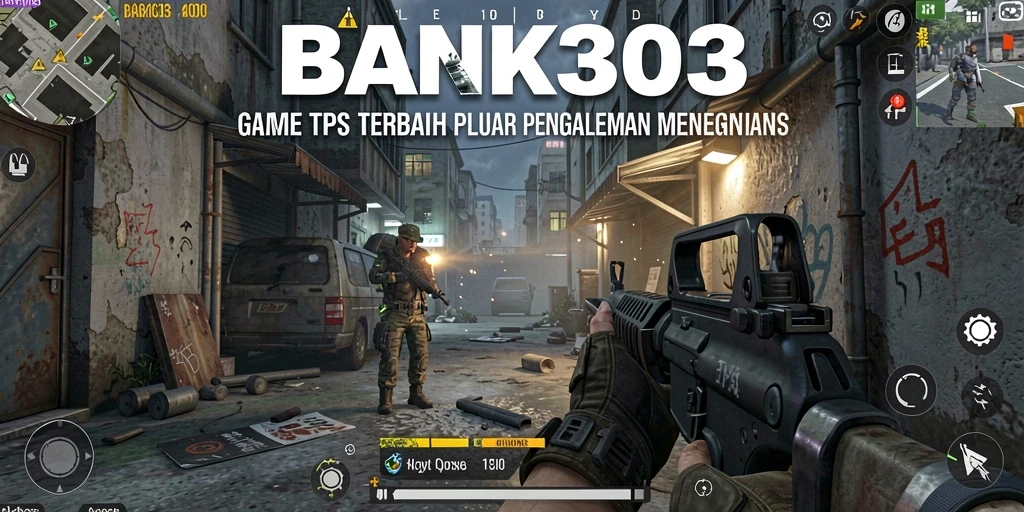 Screenshot menampilkan aksi intens dalam gameplay TPS BANK303.