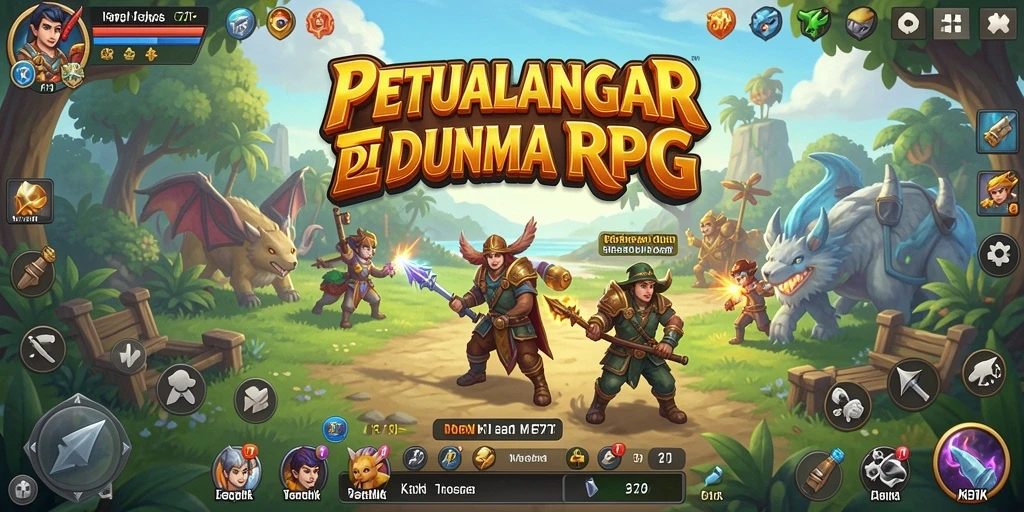 Tangkap momen aksi menegangkan dalam gameplay RPG F7F7.