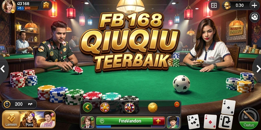 Tampilan seru gameplay QiuQiu di FB168 dengan teman-teman.
