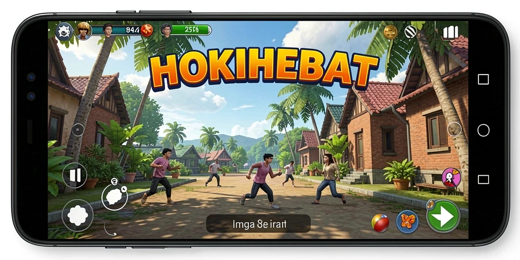 Screenshot permainan HOKIHEBAT yang menunjukkan keseruan gameplay casual.
