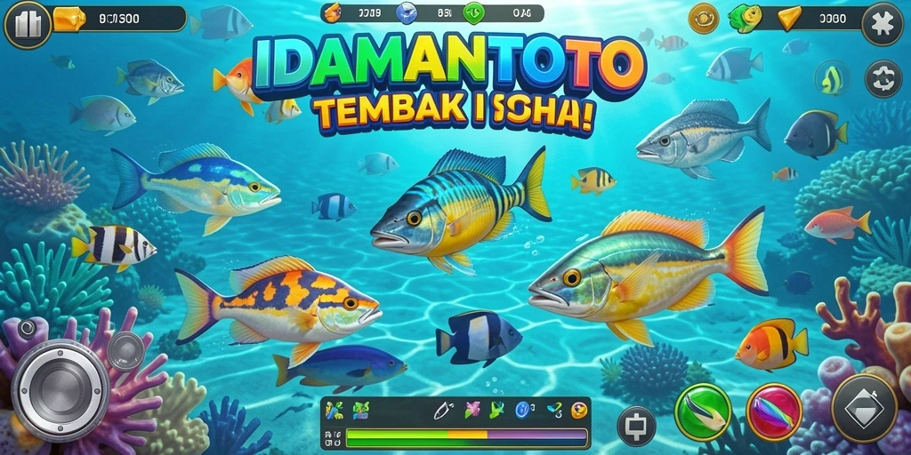 Tampilan gameplay seru saat menangkap ikan di IDAMANTOTO.