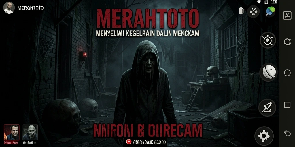 Tampilan gameplay seram dalam MERAHTOTO yang memikat.