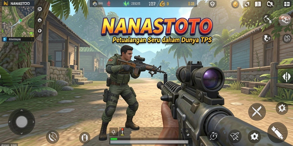 Tampilan menarik dari gameplay di NANASTOTO membawa Anda ke dunia TPS yang seru.