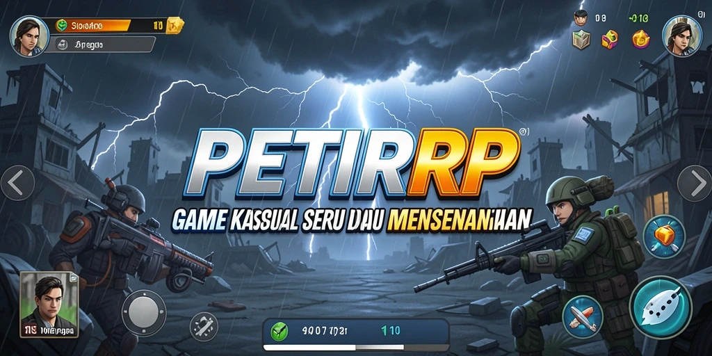 Screenshot menunjukkan pengalaman gameplay seru dari PETIRRP.