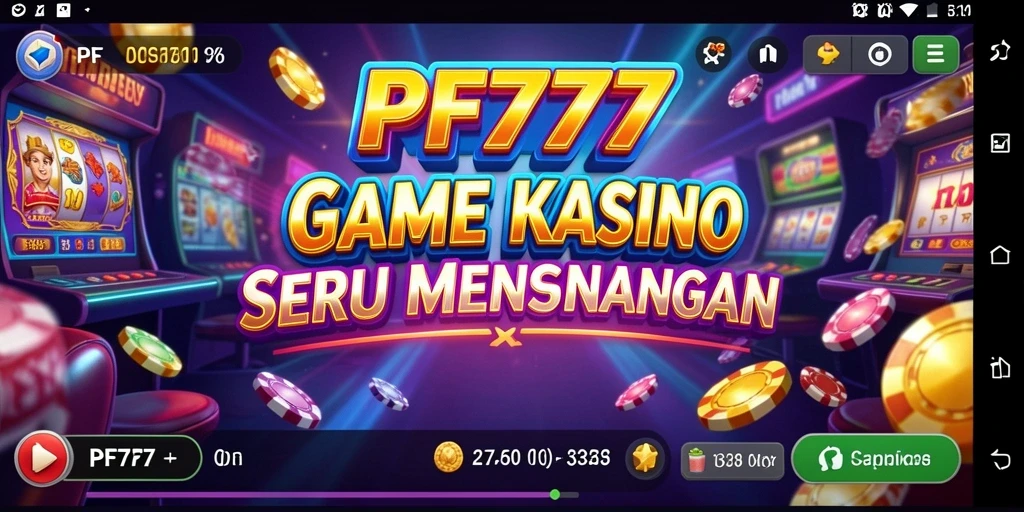 Tampilan menarik dari gameplay Kasino PF777 dengan fitur-seru yang menantang.