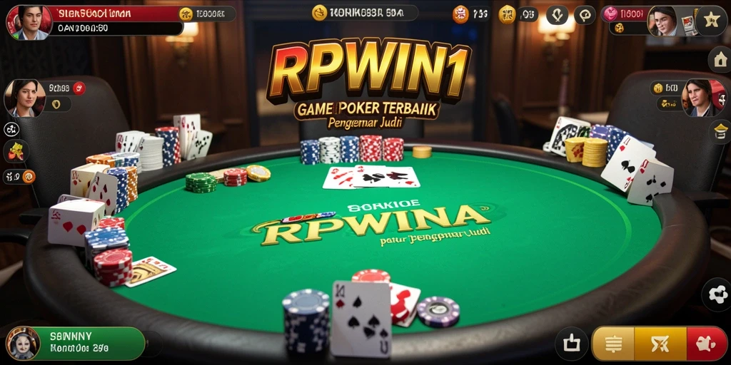 Tampilan gameplay menarik dari RPWIN1 yang menampilkan aksi Poker.