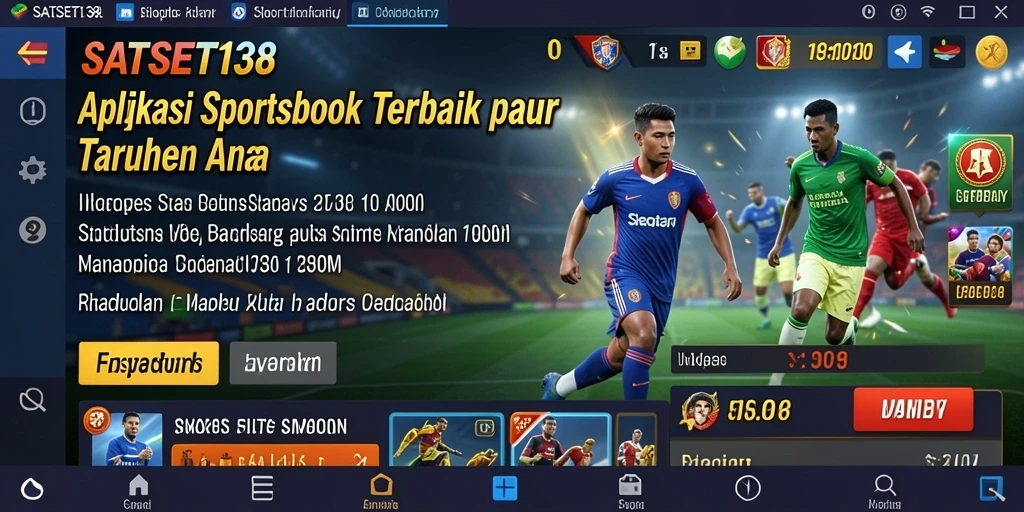 Tampilan dalam aplikasi SATSET138 saat melakukan taruhan olahraga.