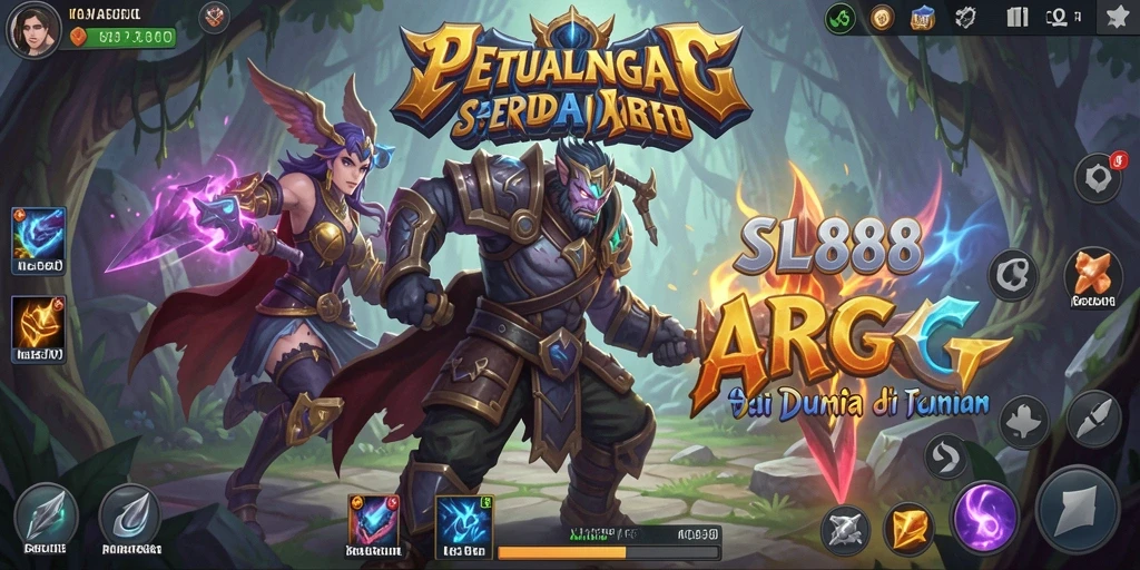 Tampilan gameplay ARPG yang mendebarkan di SL888.