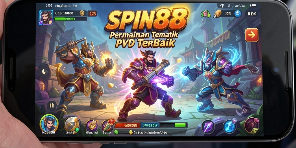 Tangkapan layar gameplay SPIN88 yang menampilkan pertempuran dinamis.
