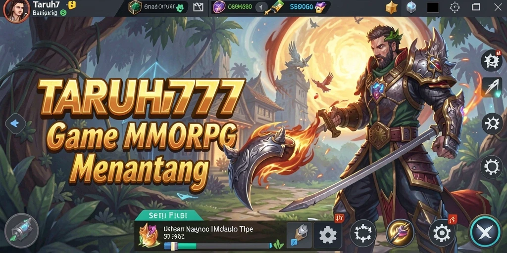 Screenshot TARUH777 menampilkan aksi seru dalam dunia MMORPG.