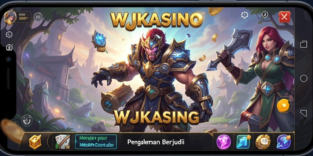 Tampilan gameplay <strong>WJKASINO</strong> yang mendebarkan dengan suasana kasino virtual.