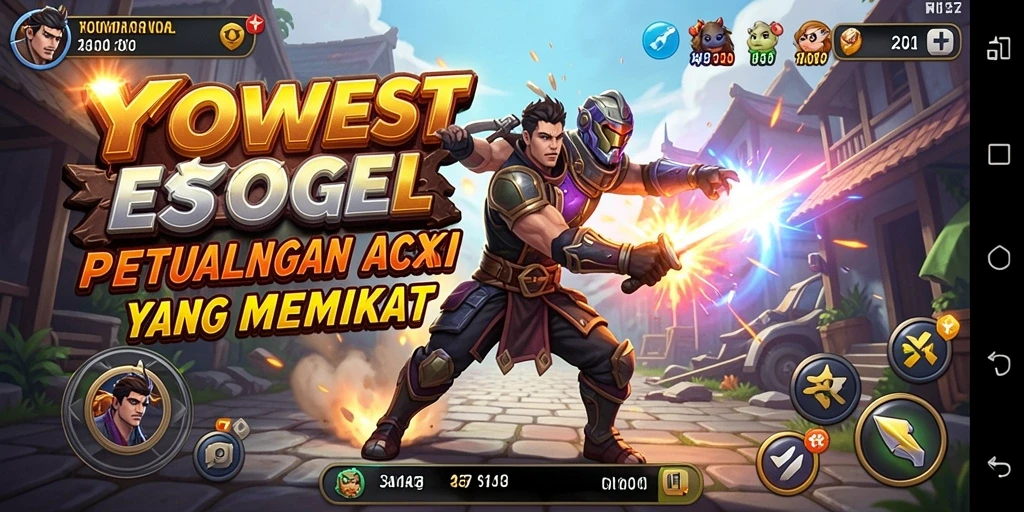 Tangkapan layar YOWESTOGEL menampilkan aksi pertarungan yang mendebarkan.